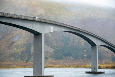 Lofoten 'deki Gimsostraumen Köprüsü - Norveç