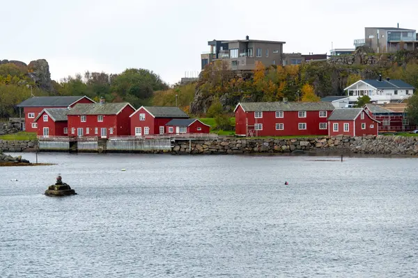 Lofoten 'deki Kabelvag Köyü - Norveç
