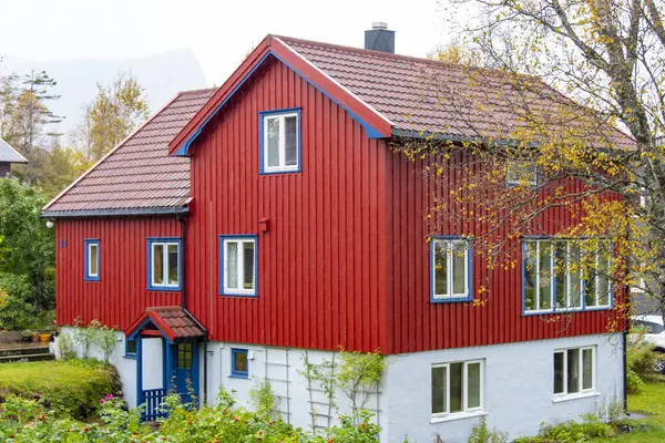 Lofoten 'deki Kabelvag Köyü - Norveç