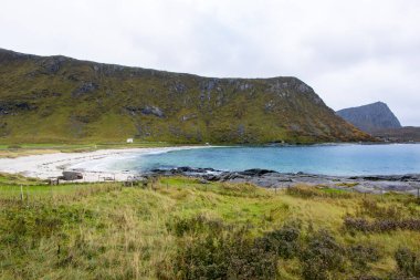 Lofoten 'deki Vik Plajı - Norveç