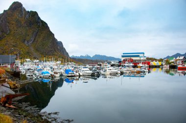 Svolvaer 'deki Marina - Norveç