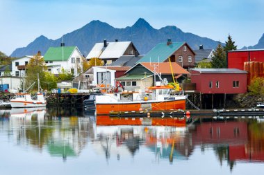 Svolvaer 'deki Marina - Norveç