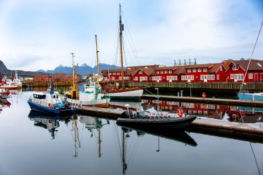 Svolvaer 'deki Marina - Norveç