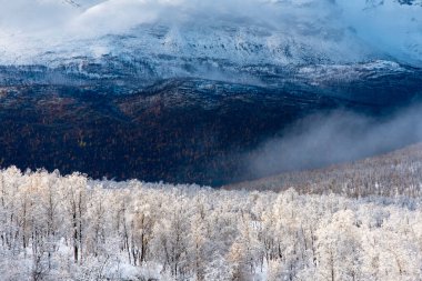 Sonbaharda Wintry Mix - Troms County - Norveç