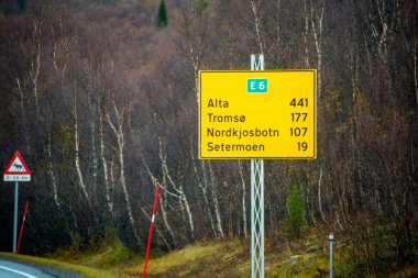 Avrupa Rotası E6 İşareti - Norveç