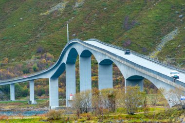 Lofoten 'deki Gimsostraumen Köprüsü - Norveç