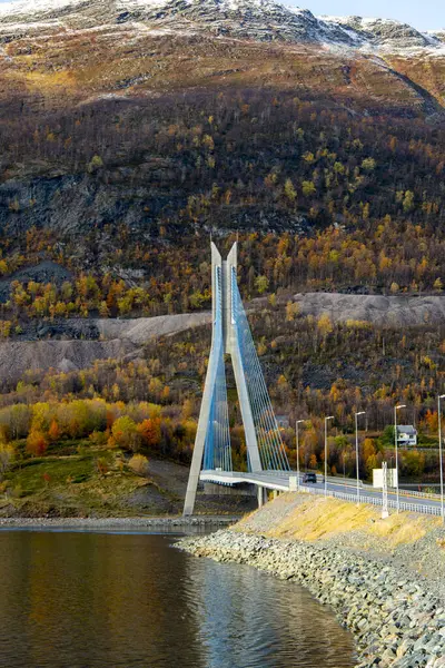 Finlandiya - Norveç 'teki Kafjord Köprüsü