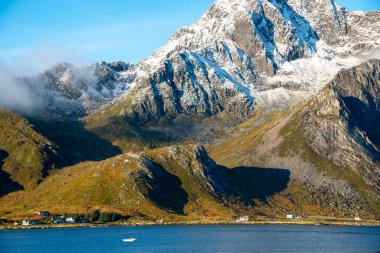 Lofoten 'deki Moskenes Adası (Moskenesoya) - Norveç