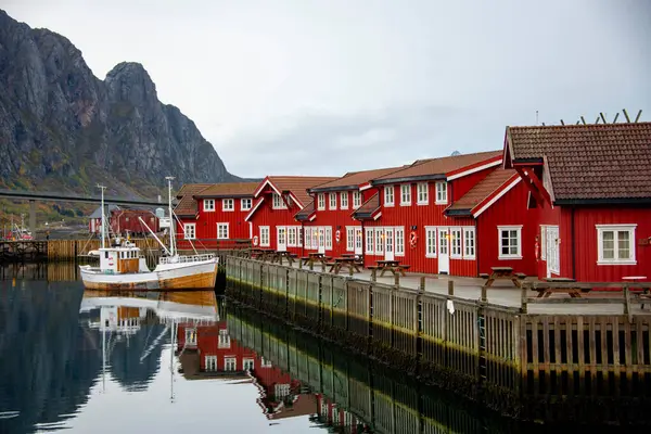 Svolvaer 'deki Marina - Norveç