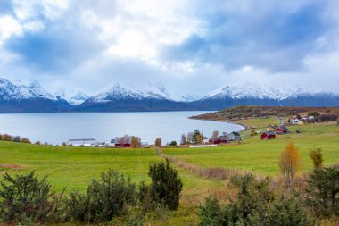 Troms County 'deki Djupvik Köyü - Norveç