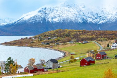 Troms County 'deki Djupvik Köyü - Norveç
