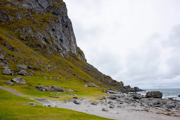 Lofoten 'deki Uttakleiv Plajı - Norveç