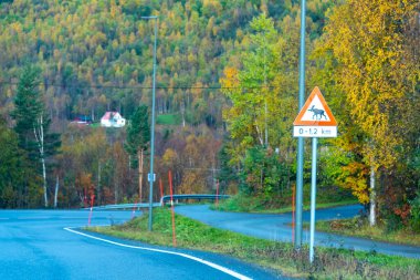 Geyik Geçidi İşareti - Norveç