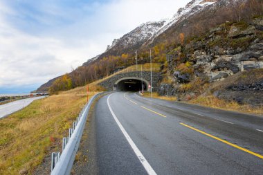 Troms County 'deki Nordnes Tüneli - Norveç