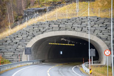 Troms County 'deki Nordnes Tüneli - Norveç