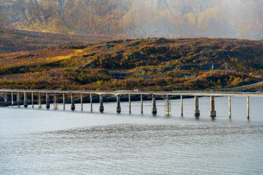 Troms County - Norveç 'teki Skattorsundet Köprüsü