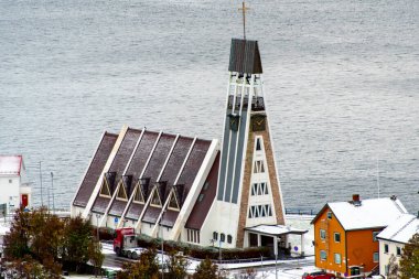 Kuzey Kutbu Norveç 'teki Çekiç Festivali Kilisesi