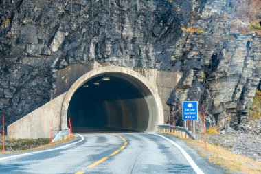 Finnmark County - Norveç 'teki Sortvik Tüneli