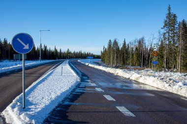 Laponya 'da İsveç İlçe Yolu 395