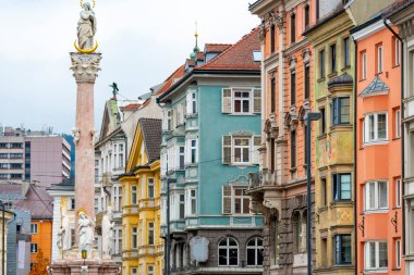 Innsbruck 'taki Konut Binası Cephesi - Avusturya