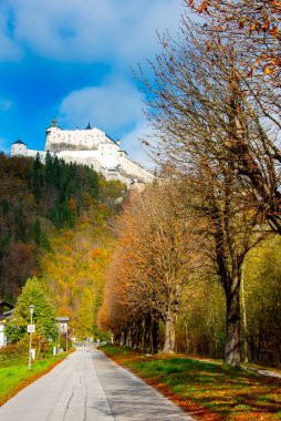 Werfen şehrinde sonbahar - Avusturya