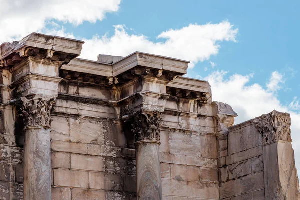 Ruiny Starożytnej Świątyni Miasta Stanu Najsłynniejszego Miejsca Niebie Zdjęcia Stockowe bez tantiem