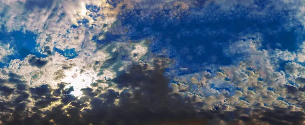 Nahtlos Waagerecht Schöner Himmel Mit Wolken Horizontal Nahtlose Wolken — Stockfoto