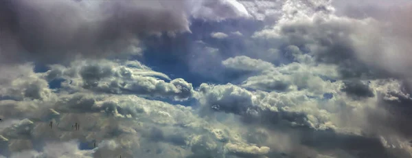 Bajeczne Chmury Piorunów Chmurach Malownicza Natura Nieba — Zdjęcie stockowe