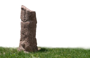 Göçebelerin antik dünyasından taş bir mezar taşı. Anıtın orijinal adı - 