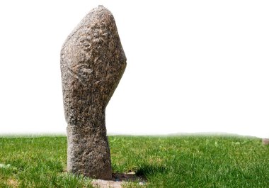 Göçebelerin antik dünyasından taş bir mezar taşı. Anıtın orijinal adı - 