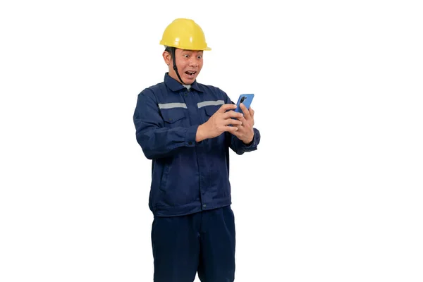 Man Wearing Mechanic Work Uniform — Stock Photo, Image