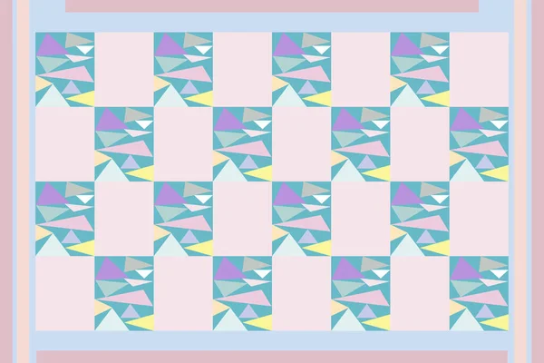 Triangle and square shapes form a pattern to be classic stripe,pastel tone,fashion art design