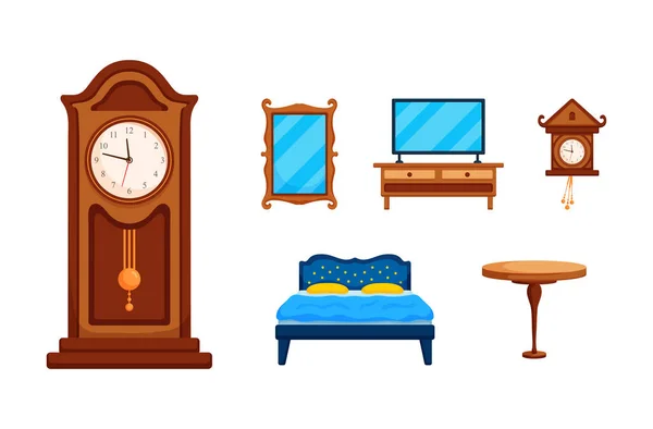 Furniture  in cartoon character..accessory element of home living