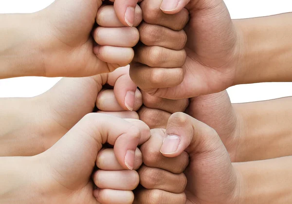 Hands fist bump or power five is the gesture of giving respect or approval,Knuckle bump. Greeting and teamwork concept