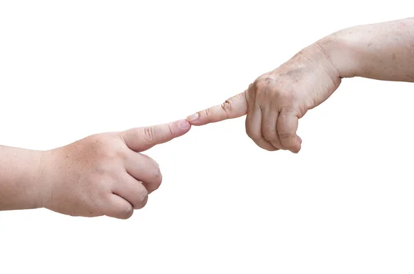 Menschliche Finger Berühren Sich Zeichen Und Symbol Des Liebespaares Romantisches — Stockfoto