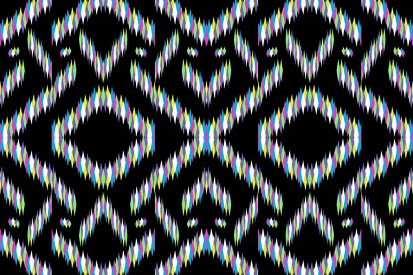 Πολύχρωμο Σχήμα Διαμαντιού Αποτελούν Ένα Μοτίβο Είναι Κλασική Λωρίδα Μαύρο — Διανυσματικό Αρχείο