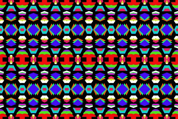 Décoration Forme Géométrique Mixte Pour Motif Rayures Colorées Sur Fond — Image vectorielle