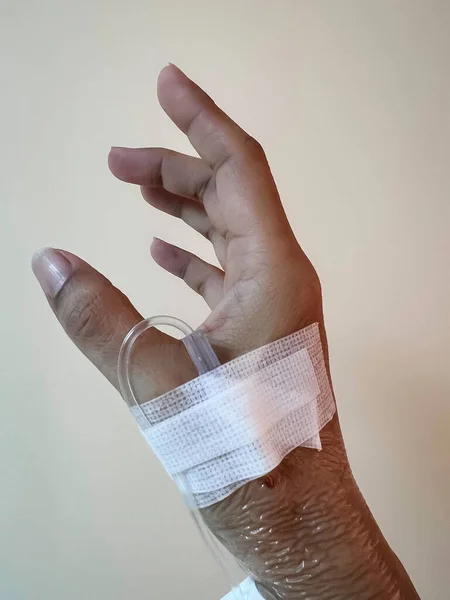 Hand Med Set Visar Hur Man Använder Medicinsk Behandling Med — Stockfoto