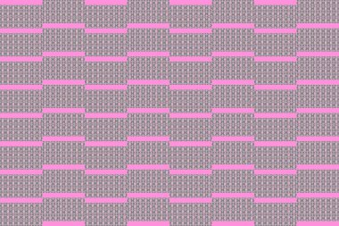 Geometrik şekil, pembe arkaplan ve sanat tasarımı üzerinde modern çizgiler için bir kalıp oluşturur.