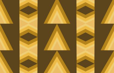 Geometrik şekil arka planda bir kalıp oluşturur, modern sanat tasarımı