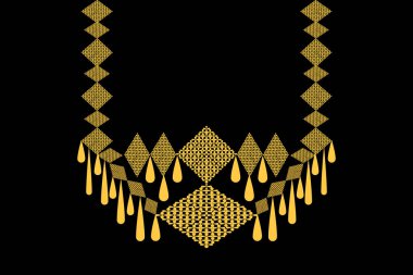 Güzel etnik tasma modeli, lüks sanat tasarımı, unisex kolye tarzı.