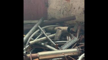 Metal hurda, çelik atığı geri dönüşüme hazır olun.