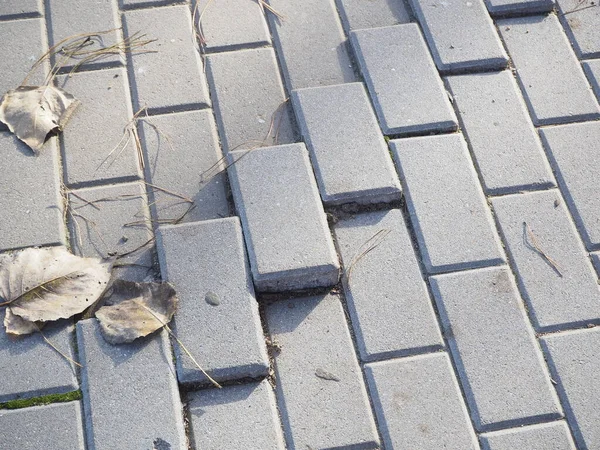 Uneven Sidewalk Tiles Potholes Insecurity Risk High Quality Photo — Stock Photo, Image