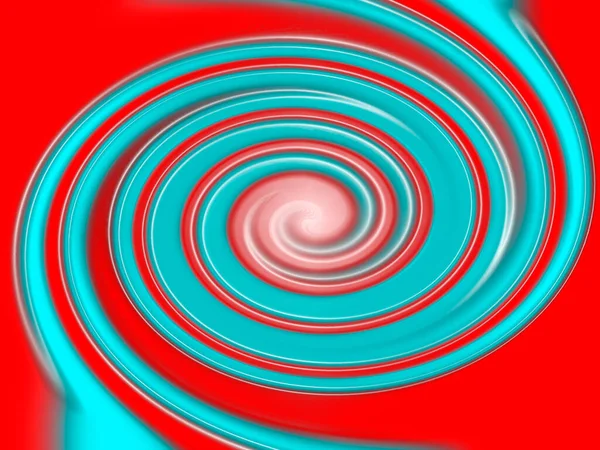 Fantasy Blue Red Swirl Black Background Illustration Backgrounds Spiritual Concept — Stock Photo, Image