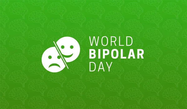 Stock vector World Bipolar Day Illustration Banner