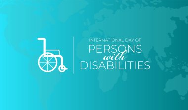 Teal Uluslararası Engelliler Günü Tekerlekli Sandalyeyle Arkaplan Resimleri