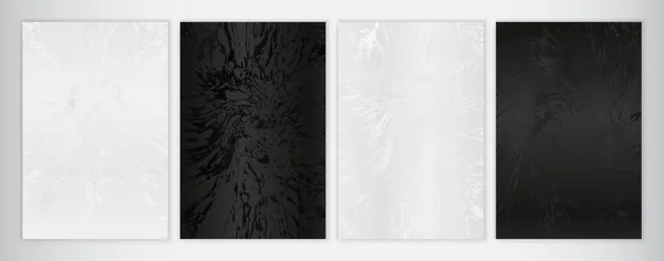 Černobílé Elegantní Abstraktní Mramorové Textury Pozadí — Stockový vektor