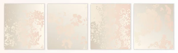 stock vector Elegant Pastel Floral Wedding Background Set. Light Flower Texture Collection