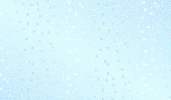 Lichtblauwe Achtergrond Met Confetti Stippen Voor Winter — Stockvector