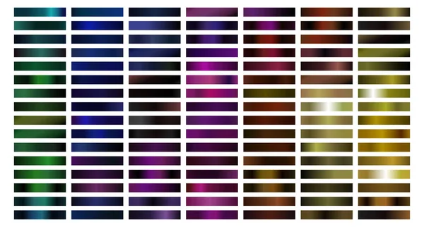 Dark Metal Color Gradient Collection Montres — Image vectorielle